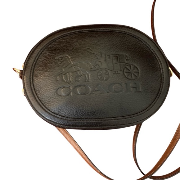 Coach Black Leather Crossbody Bag - Picture 9 of 10